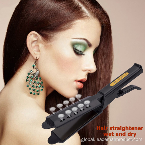 Hair Straightener Salon Titanium Fast Steam Hair Straightener Flat Iron Manufactory